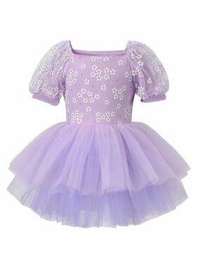 NWT Amazon Girls Purple Floral Tutu Dance dress!